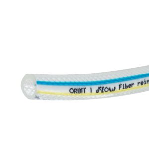 สายพีวีซีใยเชือก FOOD GRADE US FDA (ฟ้า-เหลือง)